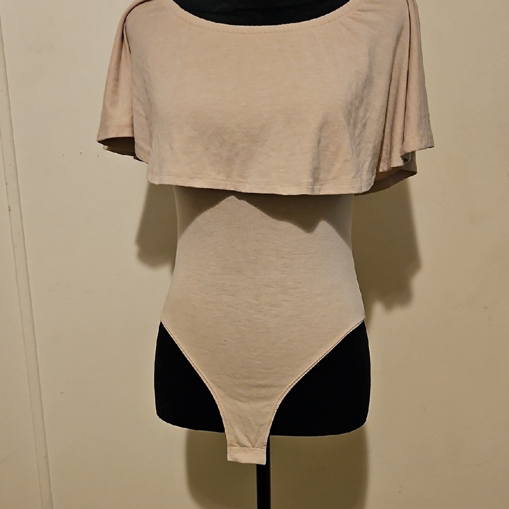 Zenana Outfitters Cream Bodysuit